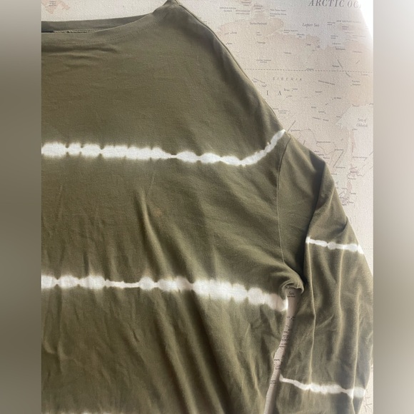 All Saints Rita Long Sleeve Tee Size Small - VERY Oversized Slouch Off Shoulder - Picture 3 of 10